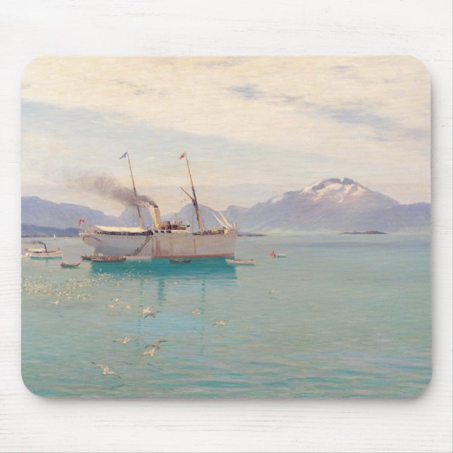 Summer Morning at Molde, 1892 Mouse Pad (Front)