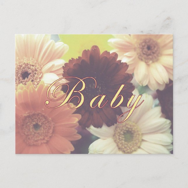 "Summer Morning" Baby Postcard (Script) (Front)