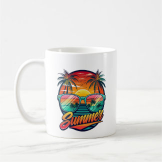 Summer Mug – Tropical Sunset Reflected in Sunglass