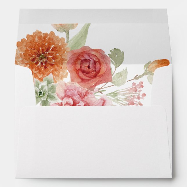 Summer Multi Colour Floral 2 Envelope (Back (Bottom))