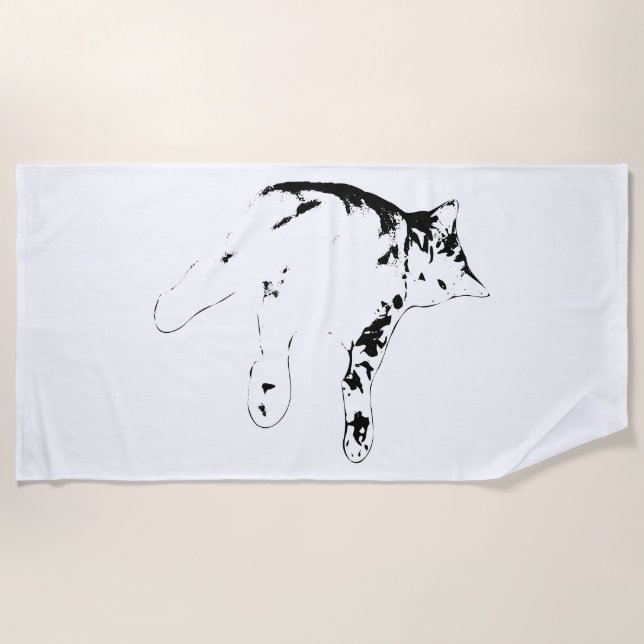 Summer Nap Vibes Beach Towel (Front)