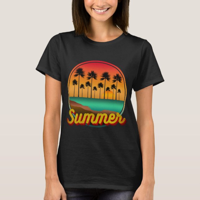 summer nature sunset T-Shirt (Front)