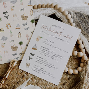 Summer Neutrals 4 Day Bachelorette Itinerary