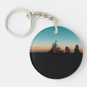 Summer night in the  Pacific Northwest Key Ring