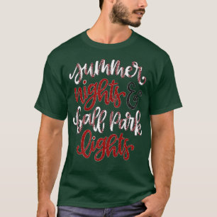 Summer Nights and Ballpark Lights Baseball Sports1 T-Shirt