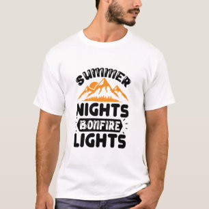 Summer nights bonfire lights  T-Shirt