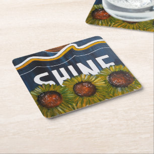 Summer Nights Painting by Alfred Fox Square Paper Coaster