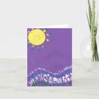 Summer nights thank you card