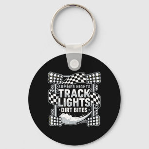Summer Nights Track Lights Dirt Bites Dirt Track Key Ring