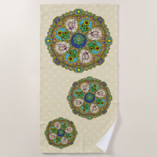 Summer Nouveau Beach Towel
