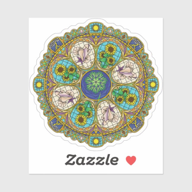 Summer Nouveau Contour Sticker (Sheet)