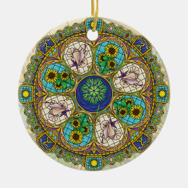 Summer Nouveau Ornament (Front)