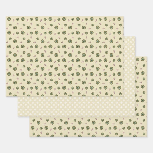 Summer Nouveau Wrapping Paper Set (Set)
