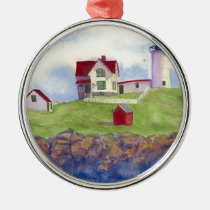 summer nubble metal ornament