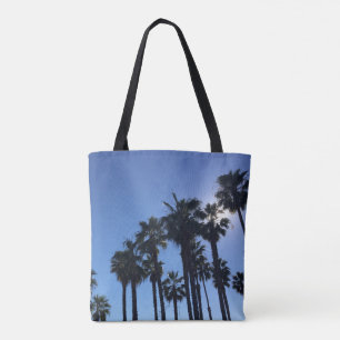 Summer Ocean Palms Blue Colour Photography Tote Bag