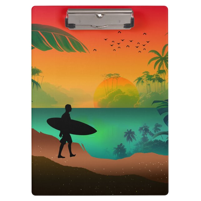 Summer ocean paradise clipboard (Front)