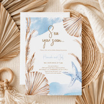 Summer Ocean Sea You Soon Blue Boy Baby Shower