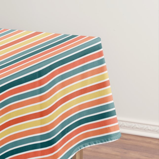 Summer of '77 Stripes Tablecloth (In Situ)