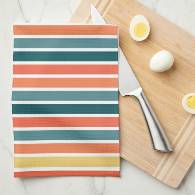 Summer of '77 Stripes Tea Towel (Quarter Fold)