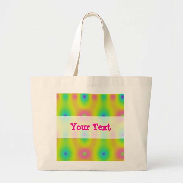 Summer of Tie Dyeing Large Tote Bag (Front)