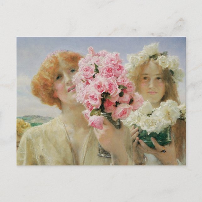 Summer Offering by Sir Lawrence Alma-Tadema Postcard (Front)