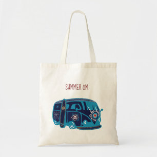 Summer Om Hippie Van Budget Tote Bag