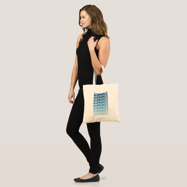 summer ombre tote bag (Front (Model))
