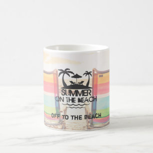 Summer on the  Beach   Personalised Coffee Mug