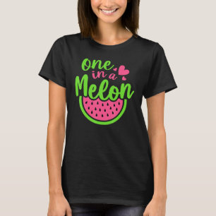 Summer One In A Melon Boys Girls Watermelon T-Shirt