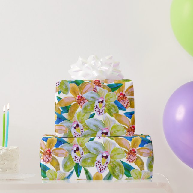 Summer Orchid Wrapping Paper (Party Gifts)