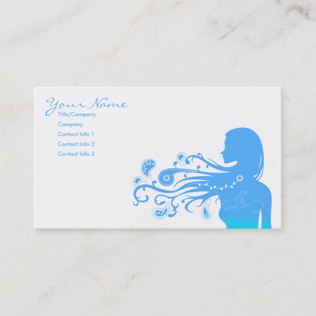 summer paisley business card (Front)