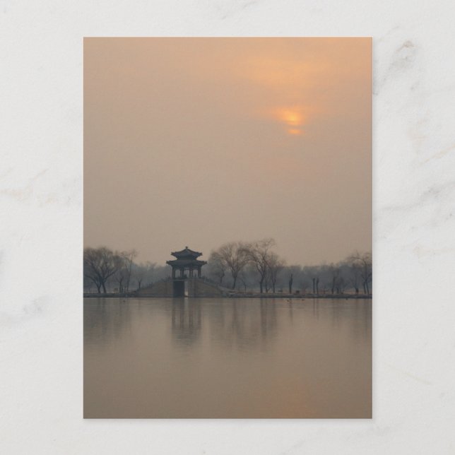Summer Palace Sunset Postcard (Front)