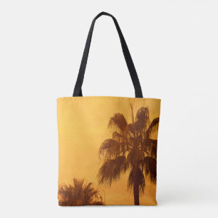 Summer palm beach design tote bag