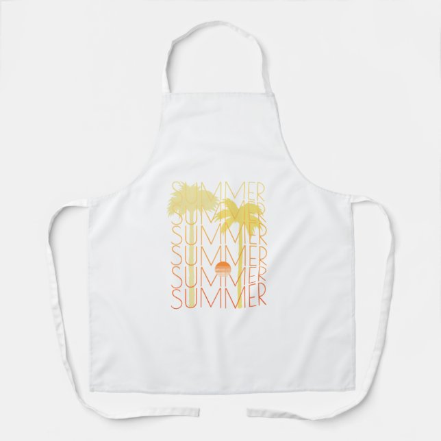 Summer Palm Tree Apron (Front)