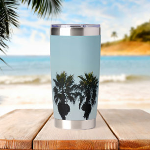 Summer Palm Trees Insulated Tumbler