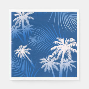 Summer palm trees napkin