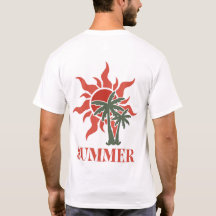 Summer Palm Trees Sun Retro Tropical
