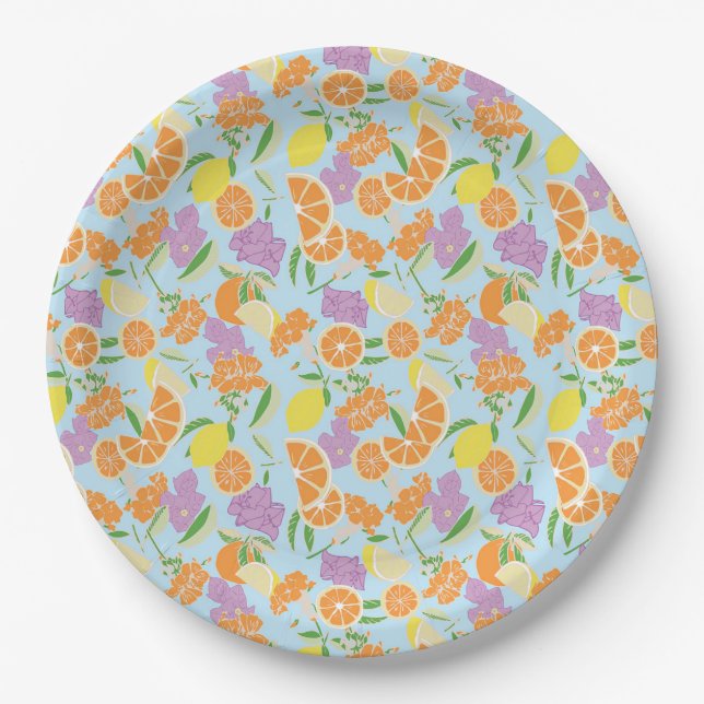 Summer Paper Party Plates (Front)