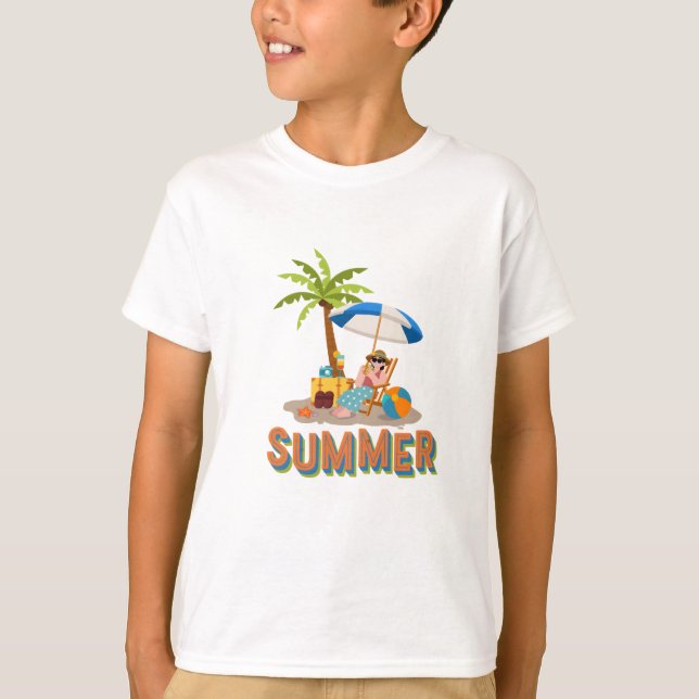 Summer Paradise Design T-Shirt (Front)