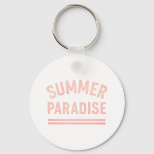 Summer Paradise T-Shirt - Pastel Styl Key Ring