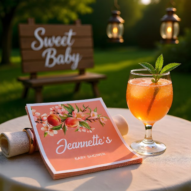 Summer Party Baby Shower Napkin (Creator Uploaded)