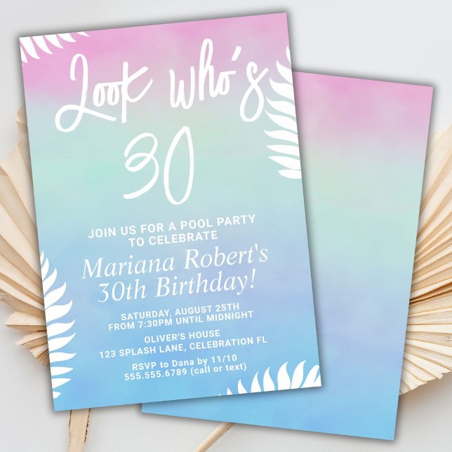 Summer Party Birthday Party Invitation (Creator Uploaded)