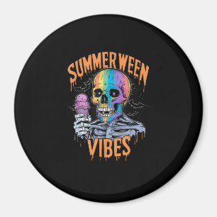 Summer Party Costume Funny Summerween Magnet