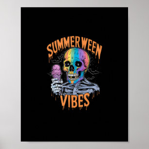 Summer Party Costume Funny Summerween Poster