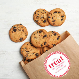 Summer Party Custom Take a Treat  Classic Round Sticker