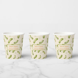 Summer Party Dill Pickle Pattern Paper Cups