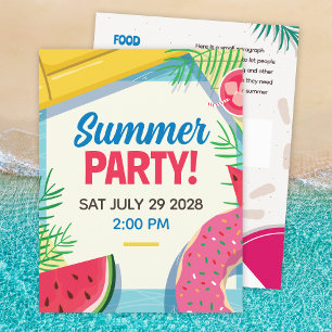 Summer Party Event Flyer Template