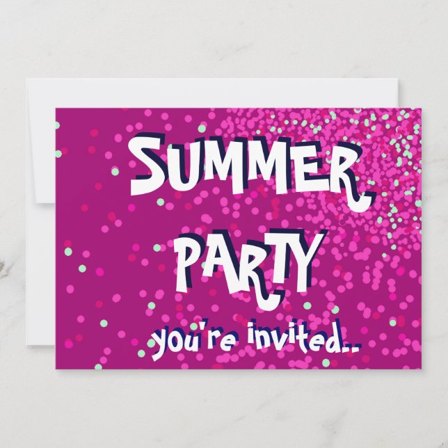 Summer Party invitation (Front)