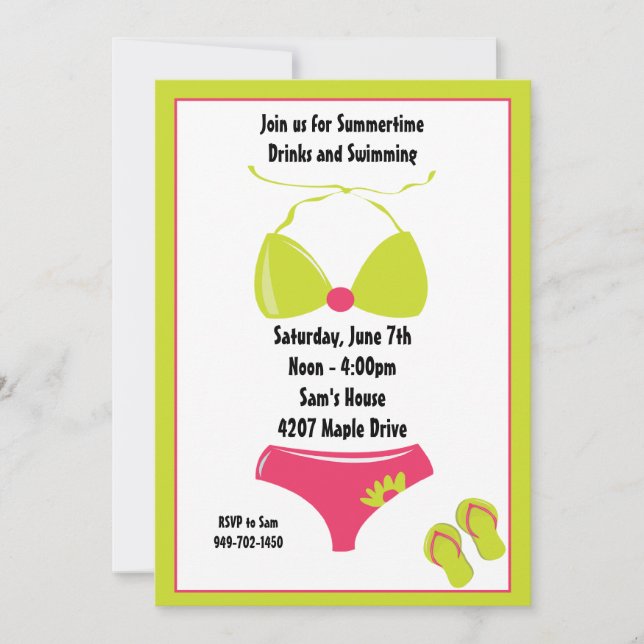 Summer Party Invitation (Front)
