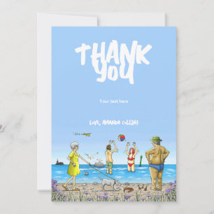 Summer Party on The Beach Thank You Card